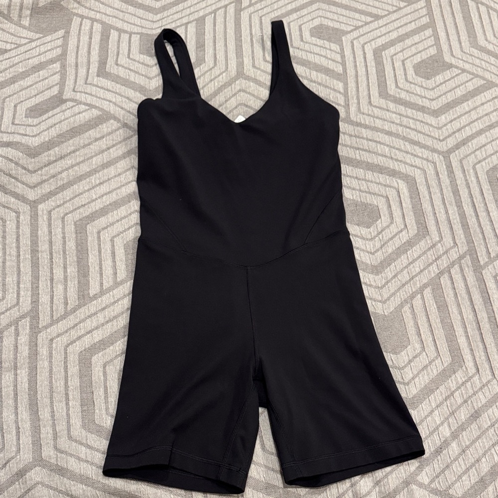 Lululemon Align Bodysuit Size 6 - Black (Worn once, excellent condition)